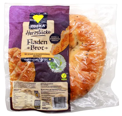 Produktbild von Herzstücke Fladenbrot, 6er Pack (6 x 500g)