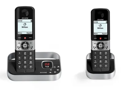 Zdjęcie produktu dla Alcatel F890 Voice Duo zwart DECT Phone Caller ID czarny, srebrny