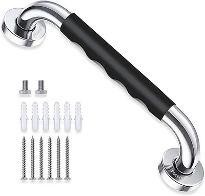 Produktbild von Haltegriffe für Senioren, Rutschfreier Haltegriff, Edelstahl Dusche Badewannengriff Wandmontage für Senioren, Kinder - 30CM