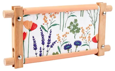 Stickrahmen aus Holz, verstellbar, 320x150x22 mm, für Kreuzstich