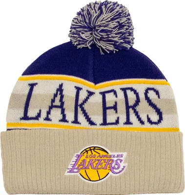 Produktbild von Mitchell & Ness NBA Classic Pom Knit Beanie Los Angeles Lakers
