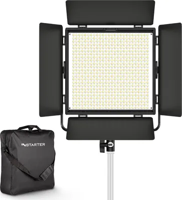 Produktbild von Instarter LED Videoleuchte mit App-Steuerung, 50 W Videoleuchte, Kamera Beleuchtung 360° drehbar, Videolicht für warmes & kaltes Licht Bi-Color