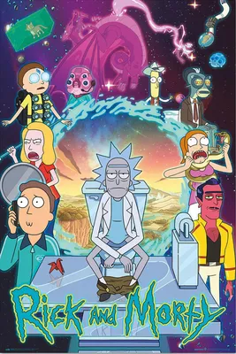 Immagine prodotto di Rick and Morty - Stagione 4 - Stampa poster - Dimensioni 61x91,5 cm