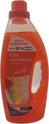 Produktbild von JedenTag Colorwaschmittel Flüssig 20 Waschladungen 1,1l Flasche