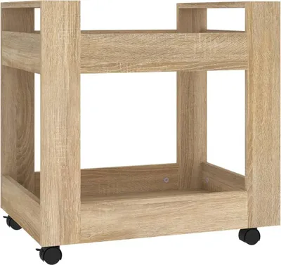 Obrázek produktu pro vidaXL Kancelářský vozík Sonoma dub 60x45x60 cm výrobek z odvozeného dřeva