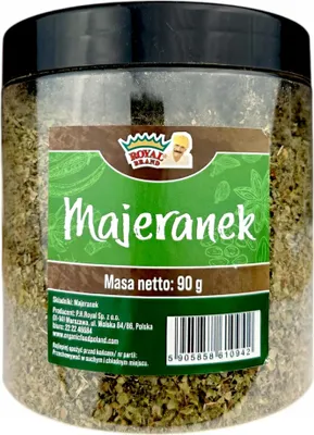 Produktbild von Majoran 90 g im Mehrwegglas Aromatische Großverpackung HoReCa