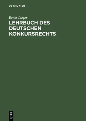 Produktbild von Lehrbuch des deutschen Konkursrechts