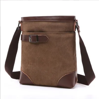 Obrázek produktu pro INF Plátěná crossbody kabelka pro ženy, ležérní kabelka přes rameno káva