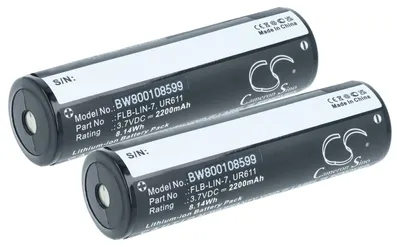 Produktbild von vhbw 2x Akku Ersatz für Streamlight 68792 für Taschenlampe Kopflampe (2200 mAh, 3,7 V, Li-Ion)