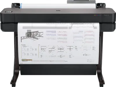 Produktbild von HP Designjet T630 36-Zoll-Drucker, Thermal Inkjet, 2400 x 1200 DPI, HP-GL/2, JPEG, HP-RTL, CALS G4, URF, Schwarz, Cyan, Magenta, Gelb, 2400 x 1200 DPI, 76 pph