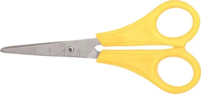 Produktbild von Glorex Kinderschere 13 cm mit kleinen Kunststoffgriffen für Bastel- und Schneidearbeiten