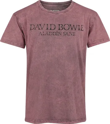 Produktbild von David Bowie T-Shirt Herren Aladdin Sane koralle Band-Merch, Bands 100% Baumwolle S
