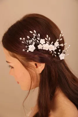 Immagine prodotto di Omgoods - Accessori per capelli da sposa con perle e strass