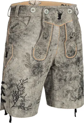 Produktbild von PAULGOS Herren Trachten Lederhose Kurz - HK3 ANTIK - Echtes Leder - in 3 Farben erhältlich - Größe 44 - 60