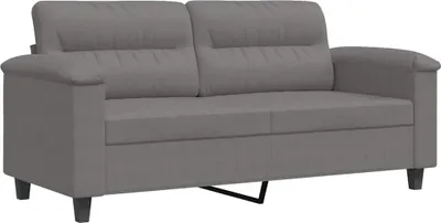 Produktbild von vidaXL 2-Sitzer-Sofa Dunkelgrau 140 cm Mikrofasergewebe