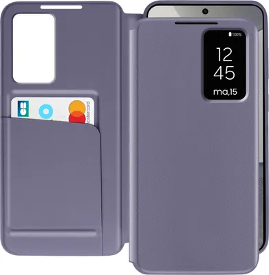 Immagine prodotto di Avizar, cover per Samsung Galaxy S25 e S24 con sportello per schede, lavanda