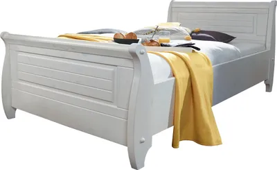 Produktbild von Bett >SZ-0132< in weiß - 107x99x223 (BxHxT)