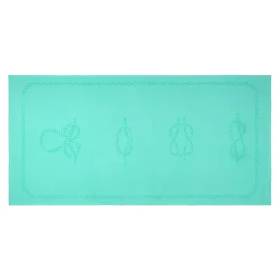 Produktbild von Anemoss Strandhandtuch 70x140 cm – schnelltrocknend & saugfähig, 100% Baumwolle, Mintgrün – ideal für Strand, Sauna & Sport