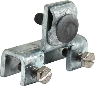 Produktbild von DEHN Anschlussklemme, senkrecht, St/tZn, für Profile 3-18mm, mit Klemmbock, 1 Stk.