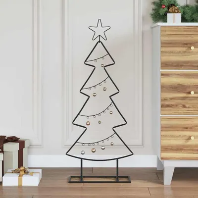Immagine prodotto di Maison Exclusive - Albero di Natale in metallo, nero, 90,5 cm, acciaio