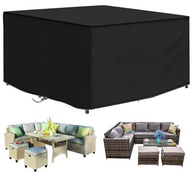 Obrázok produktu pre Elzusha – Vodotesný obal na záhradný nábytok určený pre okrúhle stoly, rozmer 250 x 250 x 90 cm
