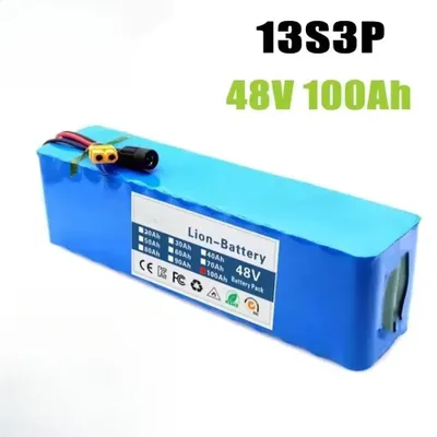Obrázek produktu pro Lithium-iontová baterie – 48 V, 13S3P, 100 Ah – výstup XT60 – DC nabíjecí konektor – pro 48V motory – XT60-DC