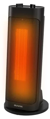 Produktbild von Auronic Heizlüfter Pro – 2000W – Keramik-Heizlüfter mit einstellbarem Thermostat und Timer – 2 Wärmestufen - Oszillierend - Elektroheizung - Tragbar – Schwarz