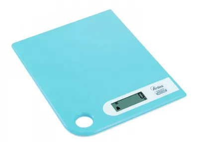 Obrázek produktu pro Ardes AR1PA1, Elektronická kuchyňská váha, 5 kg, 1 g, Modrá, Pracovní deska, Obdélník