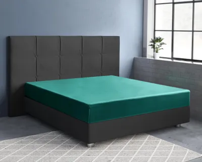 Immagine prodotto di Primaviera Deluxe Satijnen - Lenzuolo teso Donker Verde 180 x 210 cm