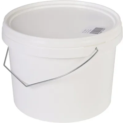 Produktbild von Eimer mit Deckel und Griff - Weis - 5 Liter - Aufbewahrung
