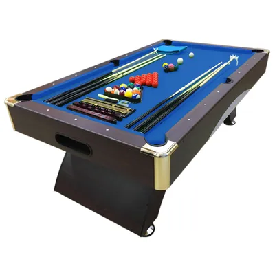Produktbild von Bellagio – 8 FT Billardtisch Blau Moderner komplett mit Zubehör