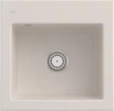 Produktbild von Villeroy&Boch Spülbecken, Küchenspüle Subway 50 S Crema 525x510mm, Unterschrankbreite 50cm