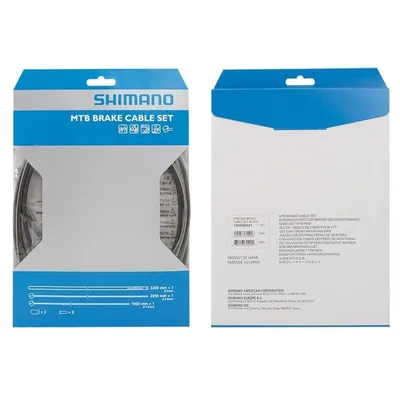 Produktbild von Shimano Bremszugset vorne & hinten MTB INOX schwarz
