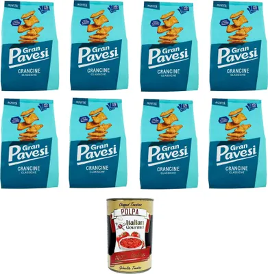 Produktbild von Gran Pavesi Crancine Classiche Klassischer Crancine 8 x 180gr+ Italian Gourmet polpa 400g