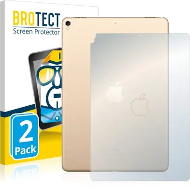Produktbild von 2x Für Apple iPad Pro 10.5" 2017 (Rückseite) Schutzfolie BROTECT Displayschutz Display Schutz Folie Klar Transparent