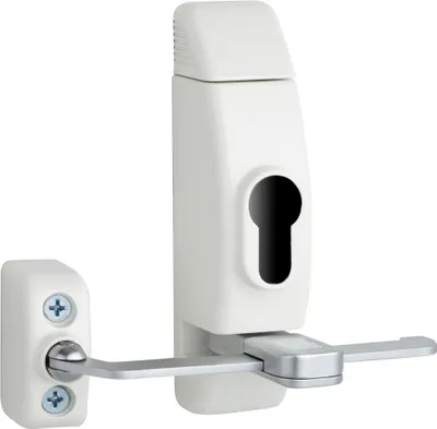 Image de Boîtier entrebâilleur de fenêtre, sans cylindre, blanc - THIRARD
