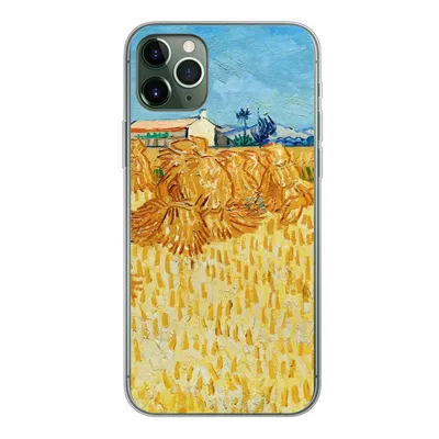 Produktbild von MuchoWow® Handyhülle Schutzhülle Hülle für iPhone 11 Pro Max Weinlese in der Provence - Vincent van Gogh Silikon Softcase Handy Hülle - Schutz