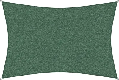 Produktbild von sunprotect 83244 Professional Sonnensegel, 3,5 x 4,5 m, Rechteck, wind- & wasserdurchlässig, grün
