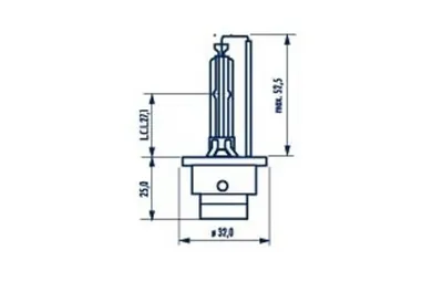 Produktbild von 1x D2S NARVA Xenon Brenner 85V Scheinwerferlampe P32d-2 Birne