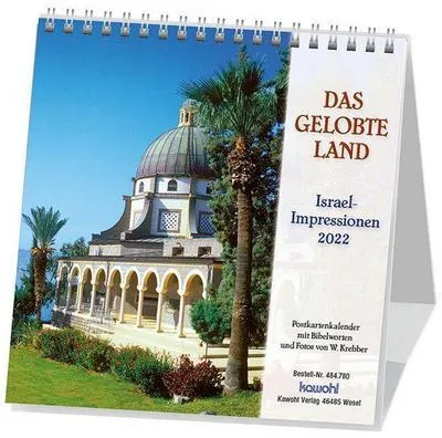 Produktbild von Das Gelobte Land 2022. Postkarten-Kalender