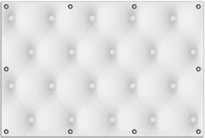 Produktbild von Wallario Outdoor-Poster für Garten oder Balkon, Motiv Weiße Ledertür, in ca. 80 x 120 cm