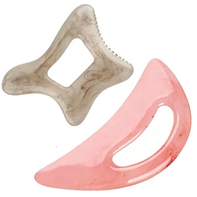 Obrázok produktu pre Masážny prístroj Gua Sha, sada 2 kusov na masáž celulitídy