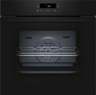 NEFF B2CCJ7BK3, N30, Einbau-Backofen Graphite Grey, LED Touch Control, 3D Heißluft, 7 Beheizungsarten, Air Fry und Air Fry-Backblech, Automatikprogramme, Pyrolyse und Easy Clean, Kindersicherung