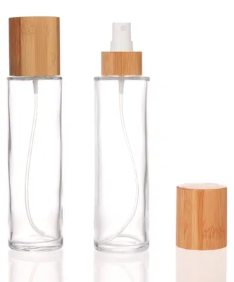 Produktbild von Set mit 12 Sprühflaschen zum Befüllen, mit Bambusdeckel, 150 ml