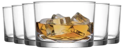 Whiskygläser 6er-Pack 240 ml Kristallglas spülmaschinenfest