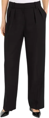 Produktbild von Tommy Hilfiger Damen Stoffhose Relaxed Fit Business Hose, Schwarz (Black), 34