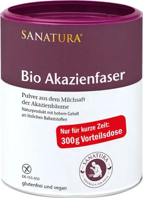 Produktbild von Sanatura  Akazienfaser | 300 g | ballaststoffreich | vegan