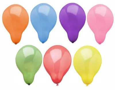 Produktbild von 25 Luftballons Ø 16 cm farbig sortiert