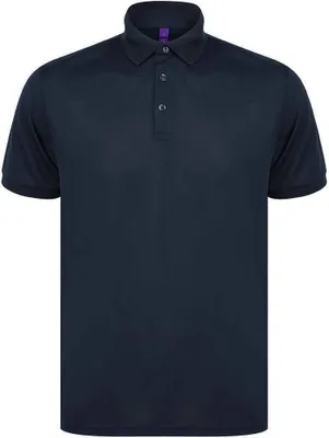 Produktbild von Henbury - "Pique" Poloshirt für Herren PC4429 (S) (Marineblau)