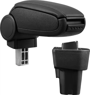 Image de Accoudoir central en cuir noir pour Kia Picanto 2011- et suivantes
